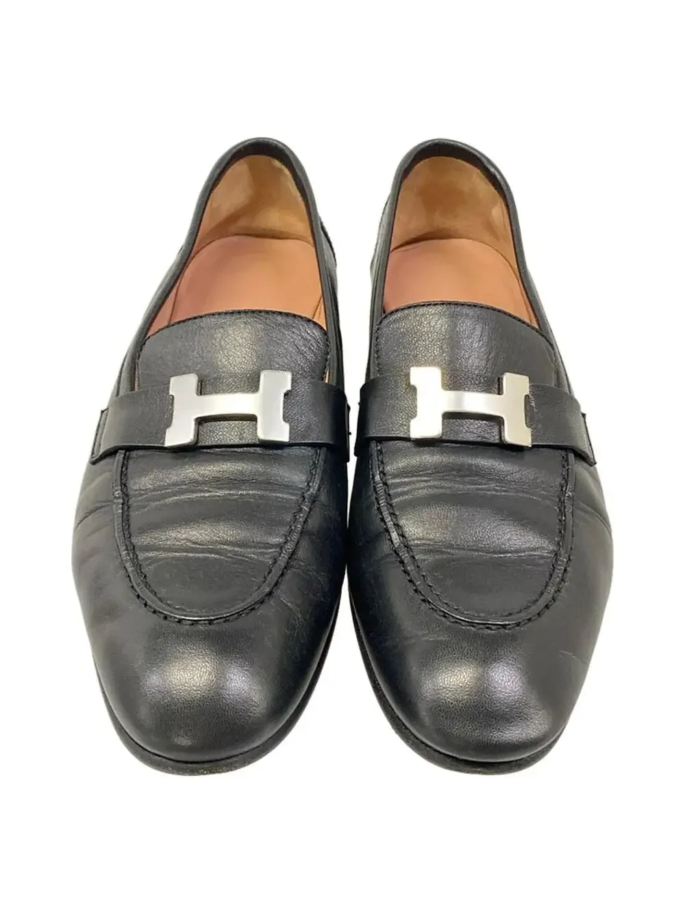 Hermes Black Leather Women's Shoes #278559H75B